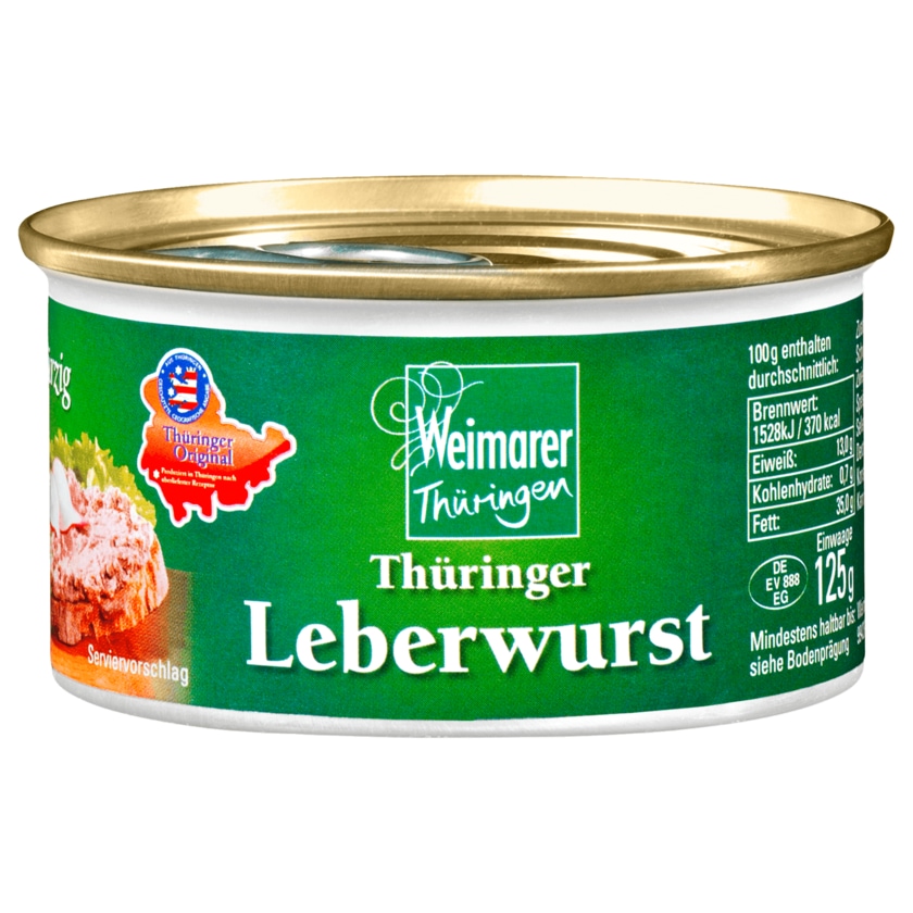 Weimarer Thüringen Thüringer Leberwurst 125g